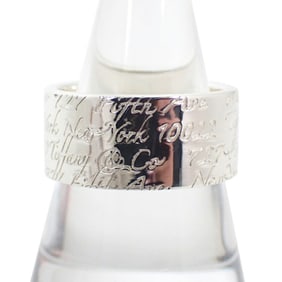 TIFFANY 925 Notes Wide Ring, size 19