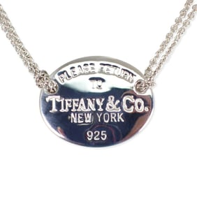 TIFFANY 925 Return to Tiffany Oval Double Chain Necklace