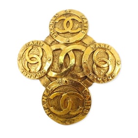 CHANEL Cross Brooch