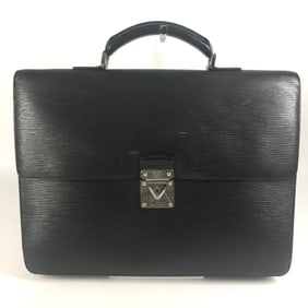 LOUIS VUITTON M54552 Epi Laguito Document Bag, Briefcase, Handbag, Business Leather, Men's, Noir