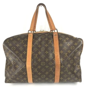 LOUIS VUITTON M41624 Monogram Sax Souple 45 Travel Bag, Boston Canvas, Brown, Men's and Women's