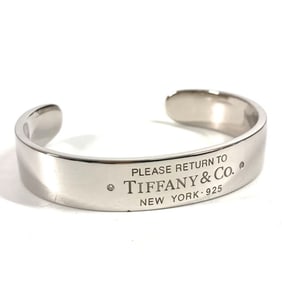 TIFFANY & Co. Tiffany Diamond Return to Narrow Cuff Bangle, AG925 Silver, Women's
