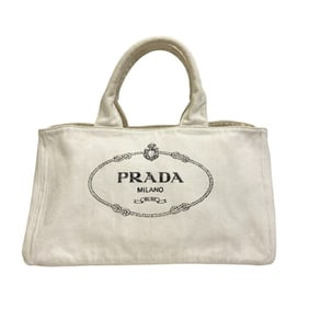 PRADA Prada Canapa L Tote Bag White