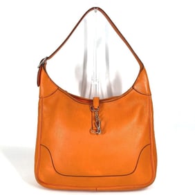 HERMES Trim 35 Pochette, Crossbody Bag, Shoulder Leather, Men's/Women's, Orange