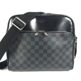 LOUIS VUITTON N41408 Damier Graphite Dayton PM Shoulder Bag in Canvas, Black, for Men and Women