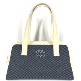 CHANEL CC Coco Mark Logo Quilted Matelasse Handbag/Shoulder Bag Canvas Patent Leather Men's/Women's