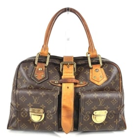 LOUIS VUITTON M40025 Monogram Manhattan GM Shoulder Bag/Handbag in Canvas, Brown, for Women
