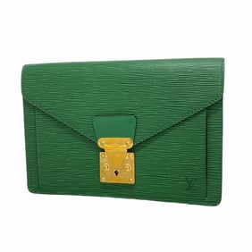 Louis Vuitton Epi Leather Pochette Serie Dragonne Clutch Bag M52612 Borneo Green Men's