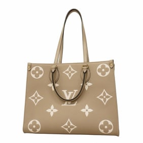 Louis Vuitton Tote Bag Monogram Empreinte Two-Tone On-the-Go MM M45494 Tourtrell Creme 2-Way for