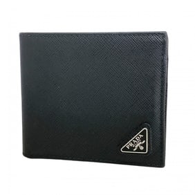Prada Saffiano Leather Black Wallet for Men