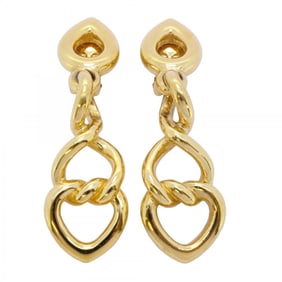 Christian Dior Earring Chain GP Plated Gold Women's