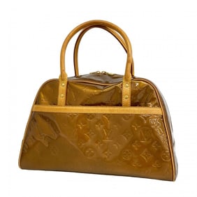 Louis Vuitton Vernis Tompkins Square Handbag M91103 Bronze Women's