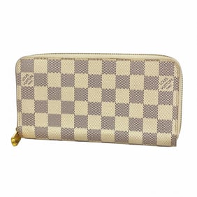 Louis Vuitton Damier Azur Zippy Wallet M41660 White Men's and Women's