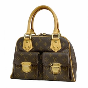 Louis Vuitton Monogram Manhattan PM Handbag M40026 Brown Women's