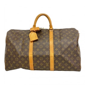 Louis Vuitton Monogram Keepall 50 Boston Bag M41426 Brown Men's and Women's