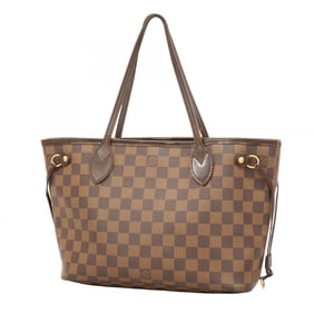 Louis Vuitton Damier Neverfull PM Tote Bag N51109 Ebene for Women