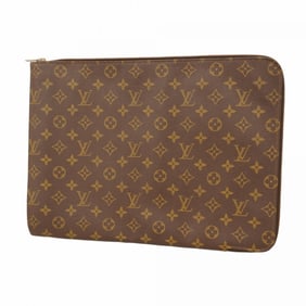 Louis Vuitton Monogram Poche Document Clutch Bag M53456 Brown Men's P1566441