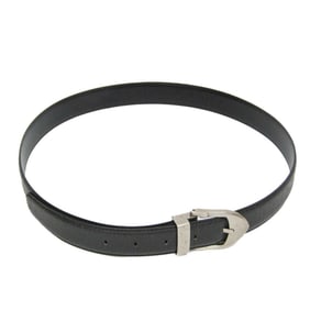 Louis Vuitton Taiga Santur Classic M6843Q Men,Women Leather Standard Belt Black