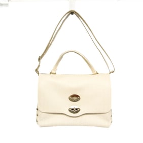 Zanellato Postina S 06138 Men,Women Leather Handbag,Shoulder Bag White