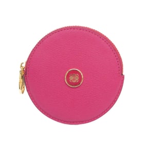 Loewe Anagram Round Coin Purse 118.30.951 Women's Leather Coin Purse/coin Case Pink