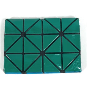 ISSEY MIYAKE BB83-AG711-67 Two-Tone BAOBAO Business Card Case, Pass Men's and Women's Green