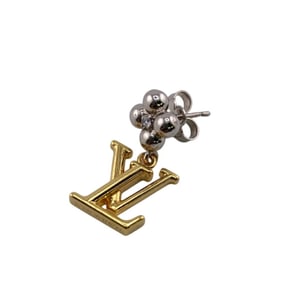 LOUIS VUITTON M01287 LV Iconic Flower Earrings (Single Pendant and Ring) Gold