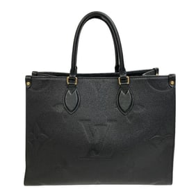 LOUIS VUITTON M45595 On the Go MM Tote Monogram Empreinte Handbag, Women's, Black