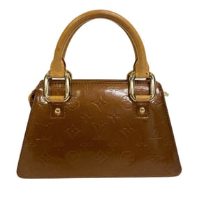 LOUIS VUITTON M91120 Mini Four Size Monogram Vernis Handbag, Women's, Brown