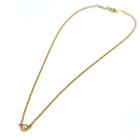 TIFFANY & Co. Tiffany 18K Yellow Gold 1 Diamond By the Yard Elsa Peretti Necklace for Women,
