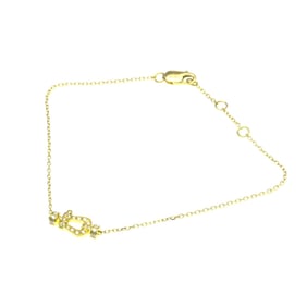 Fred Force 10 Bracelet Mini Model Full Diamond Yellow Gold (18K) Diamond Charm Bracelet Gold