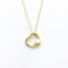 Tiffany Open Heart Yellow Gold (18K) No Stone Men,Women Fashion Pendant Necklace (Gold)