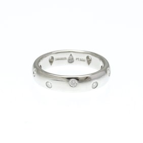 Tiffany Dots Diamond Ring Platinum Fashion Diamond Band Ring Silver