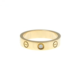 Cartier Mini Love Ring 1P Diamond B4050700 Pink Gold (18K) Fashion Diamond Band Ring Pink Gold