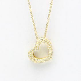 Ponte Vecchio Heart Diamond Necklace Yellow Gold (18K) Diamond Women,Men Fashion Pendant Necklace