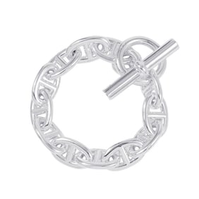 Hermes Chaine d'Ancre TGM Bracelet, 12 links, SV925 silver.