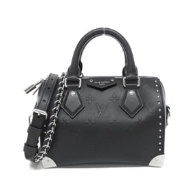 Louis Vuitton Monogram Shadow Speedy Trunk 20cm M14575 Boston Bag