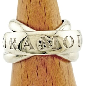 Cartier Trinity 3-Row Ring, Size 10, 18k Gold, Women's, 1998 Limited Edition