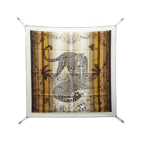 Hermes Hermès JUNGLE LOVE RAINBOW Carré 003369S Scarf