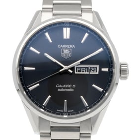 TAG Heuer Carrera Calibre 5 Watch, Stainless Steel WAR201A-1 Automatic, Overhauled and Refinished,
