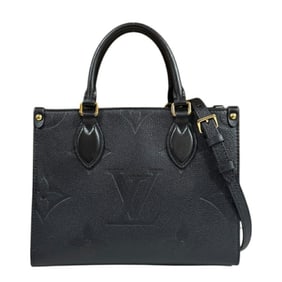 Louis Vuitton On the Go PM Monogram Empreinte Shoulder Bag, M45653, Black, Women's, LOUIS VUITTON