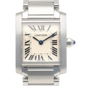 Cartier Tank Française SM Watch, Stainless Steel, 3217, Quartz Movement, Refinished, Women's,