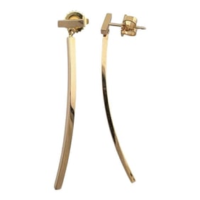 Tiffany & Co. T-bar earrings, 18k gold, for women.
