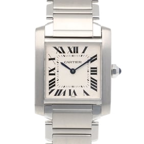 Cartier Tank Française MM Watch, Stainless Steel, 2301 Quartz Movement, Refinished, Unisex