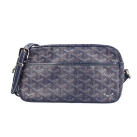 Goyard Cup Vert PM Shoulder Bag, PVC Coated Canvas, Navy, Unisex