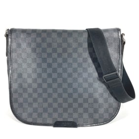 LOUIS VUITTON N58033 Damier Graphite Daniel GM Crossbody Messenger Bag Shoulder in Canvas, Men's,