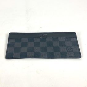 LOUIS VUITTON N63084 Damier Graphite Portefeuille Long Business Card Holder/Card Case Only, Canvas,