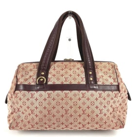 LOUIS VUITTON M92311 Monogram Mini Josephine GM Bag, Boston Handbag, Canvas, Women's, Cerise, Red