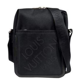 Louis Vuitton Citadan Damier Geant Shoulder Bag, Canvas M93042, Black, Men's LOUIS VUITTON