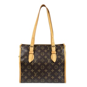 Louis Vuitton Popincourt Au Monogram Tote Bag, M40007, Brown, Women's, Canvas