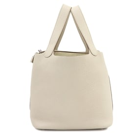 Hermes Hermès Picotin Lock MM handbag in Taurillon Clemence leather with a Nata U stamp and silver